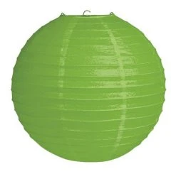 Sale 12" Citrus Green Round Solid Lantern (Each)