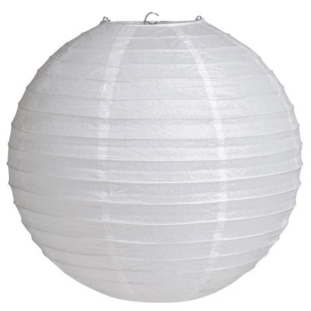 Plush Appeal, LLC 12" White Round Solid Lantern (Each) Party Supplies 3 Plush Appeal, LLC 12" White Round Solid Lantern (Each) Party Supplies