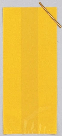 Sale Yellow Solid Cello Bag (Pack Of 20)