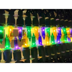 - No Manufacturer - Purple, Green And Gold Mini Mardi Gras String Of 100 Lights 22' Light-Ups 5 - No Manufacturer - Purple, Green And Gold Mini Mardi Gras String Of 100 Lights 22' Light-Ups