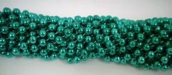 Mardi Gras Spot 48" 10mm Round Metallic Green Mardi Gras Beads