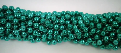 Mardi Gras Spot 48" 10mm Round Metallic Green Mardi Gras Beads 4 Mardi Gras Spot 48" 10mm Round Metallic Green Mardi Gras Beads