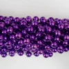 Mardi Gras Spot 48" 10mm Round Metallic Purple Mardi Gras Beads