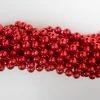 Mardi Gras Spot 48" 10mm Round Metallic Red Mardi Gras Beads