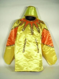 Mardi Gras Spot #11 - Yellow Costume With Orange Trim (Each) Party Supplies