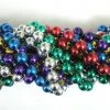 Mardi Gras Spot 48" 12mm Round Metallic 6 Color Mardi Gras Beads