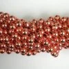 Mardi Gras Spot 48" 12mm Round Metallic Orange Mardi Gras Beads