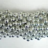 Mardi Gras Spot 48" 12mm Round Metallic Silver Mardi Gras Beads