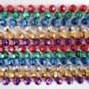 Mardi Gras Spot 60" 12mm Cut Metallic 6 Color Mardi Gras Beads 2 Mardi Gras Spot 60" 12mm Cut Metallic 6 Color Mardi Gras Beads