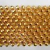 Mardi Gras Spot 60" 12mm Cut Metallic Gold Mardi Gras Beads - Dozen (12 Necklaces)