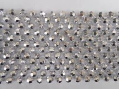 '- No Manufacturer - 60 Inch 12mm Round Metallic Silver Mardi Gras Beads - Case (10 Dozen)