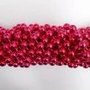 Mardi Gras Spot 60" 12mm Hot Pink Metallic Mardi Gras Beads