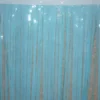 Mardi Gras Spot Light Blue Vinyl Fringe 14" X 10' (Roll) Petal Paper