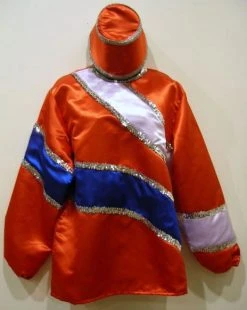 Mardi Gras Spot #13 - Red Costume With Blue And White Trim (Each) Party Supplies 14 Mardi Gras Spot #13 - Red Costume With Blue And White Trim (Each) Party Supplies