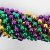 Mardi Gras Spot 100" 14mm Round Metallic Purple, Gold And Green Mardi Gras Beads 1 Mardi Gras Spot 100" 14mm Round Metallic Purple, Gold And Green Mardi Gras Beads