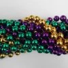 Mardi Gras Spot 72" 14mm Round Metallic Purple, Gold And Green Mardi Gras Beads 2 Mardi Gras Spot 72" 14mm Round Metallic Purple, Gold And Green Mardi Gras Beads