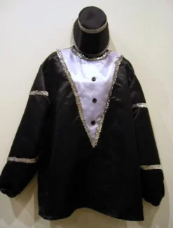 Mardi Gras Spot #14 - Black Costume With White Trim (Each) Party Supplies