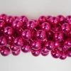 Mardi Gras Spot 48" 16mm Round Metallic Hot Pink Mardi Gras Beads