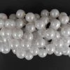 Mardi Gras Spot 48" 16mm Round Pearl White Mardi Gras Beads