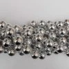 Mardi Gras Spot 48" 16mm Round Metallic Silver Mardi Gras Beads