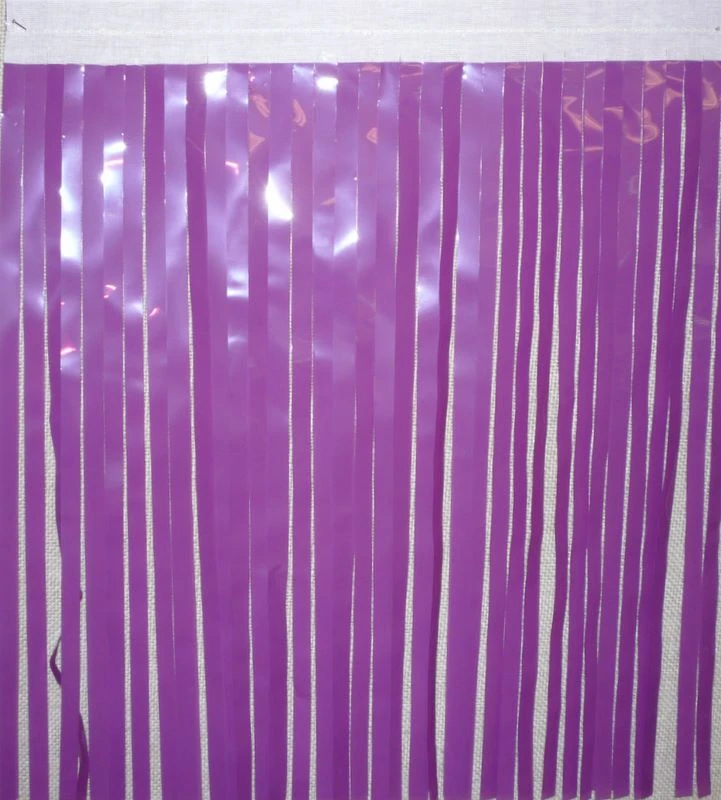 Mardi Gras Spot Fuscia Vinyl Fringe 14" X 10' (Roll) Petal Paper 3 Mardi Gras Spot Fuscia Vinyl Fringe 14" X 10' (Roll) Petal Paper