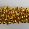Mardi Gras Spot 48" 18mm Round Metallic Gold Mardi Gras Beads