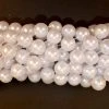 Mardi Gras Spot 48" 18mm Round Pearl White Mardi Gras Beads