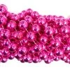 Mardi Gras Spot 60" 18mm Round Metallic Hot Pink Mardi Gras Beads 1 Mardi Gras Spot 60" 18mm Round Metallic Hot Pink Mardi Gras Beads