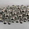 Mardi Gras Spot 60" 18mm Round Metallic Silver Mardi Gras Beads