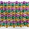 Mardi Gras Spot 48" 20mm With 10mm Globe Metallic Purple, Gold And Green Mardi Gras Beads 1 Mardi Gras Spot 48" 20mm With 10mm Globe Metallic Purple, Gold And Green Mardi Gras Beads