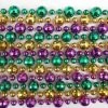 Mardi Gras Spot 60" 20mm-10mm-10mm Globe Metallic Purple, Gold And Green Mardi Gras Beads 1 Mardi Gras Spot 60" 20mm-10mm-10mm Globe Metallic Purple, Gold And Green Mardi Gras Beads