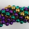 Mardi Gras Spot 48" 20mm Round Metallic Purple, Gold And Green Mardi Gras Beads