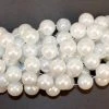 Mardi Gras Spot 48" 22mm Round Pearl White Mardi Gras Beads 1 Mardi Gras Spot 48" 22mm Round Pearl White Mardi Gras Beads