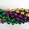 Mardi Gras Spot 72" 22mm Round Metallic Purple, Gold And Green Mardi Gras Beads 2 Mardi Gras Spot 72" 22mm Round Metallic Purple, Gold And Green Mardi Gras Beads