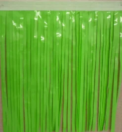 Mardi Gras Spot Light Green Vinyl Fringe 14" X 10' (Roll) Petal Paper