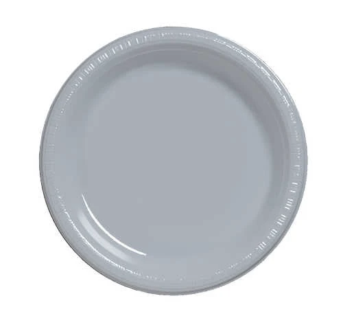 Sale 7" Shimmering Silver Plate (Pack Of 20) Sale 7" Shimmering Silver Plate (Pack Of 20)