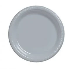 Sale 9" Shimmering Silver Plate (Pack Of 20) Party Supplies