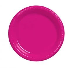 Sale Party Supplies 7" Hot Magenta Plate (Pack Of 20)