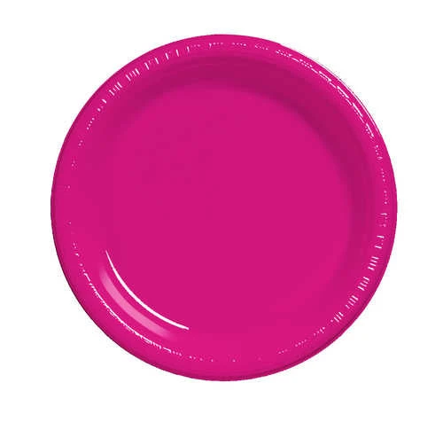 Sale Party Supplies 9" Hot Magenta Plate (Pack Of 20) 3 Sale Party Supplies 9" Hot Magenta Plate (Pack Of 20)