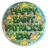 Sale Happy St. Patrick's Day Button 3.5" (Each) Novelties