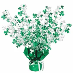Mardi Gras Spot Shamrock Gleam N Burst Centerpiece 15" (Each) Tableware