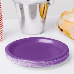 Sale Purple Plate 7" (Pack Of 24)