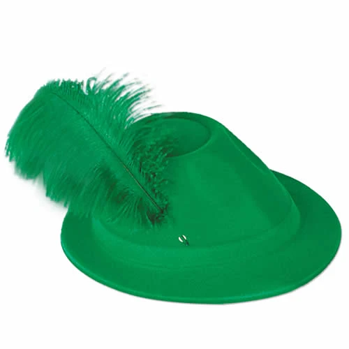 Sale Party Supplies Green Velour Alpine Hat (Each) 3 Sale Party Supplies Green Velour Alpine Hat (Each)