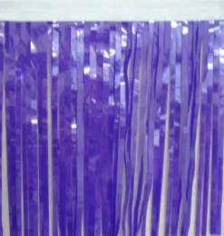Mardi Gras Spot Violet Vinyl Fringe 14" X 10' (Roll) Petal Paper