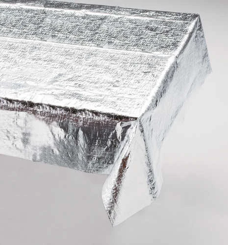 Sale Silver Table Cloth 54" X 108" (Each) Sale Silver Table Cloth 54" X 108" (Each)