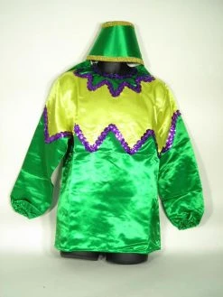 Mardi Gras Spot #3 - Green Costume With Yellow Trim (Each) Party Supplies 19 Mardi Gras Spot #3 - Green Costume With Yellow Trim (Each) Party Supplies