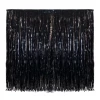 Mardi Gras Spot Black Metallic X-Tra Long Crimped Fringe (Roll) Party Supplies 1 Mardi Gras Spot Black Metallic X-Tra Long Crimped Fringe (Roll) Party Supplies