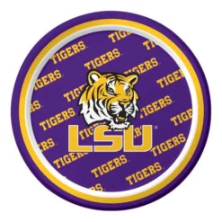 Mardi Gras Spot Tableware 6.75" LSU Luncheon Plate (Pack Of 8)