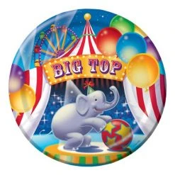 Sale 9" Dinner Plate - Big Top Birthday (Pack Of 8)