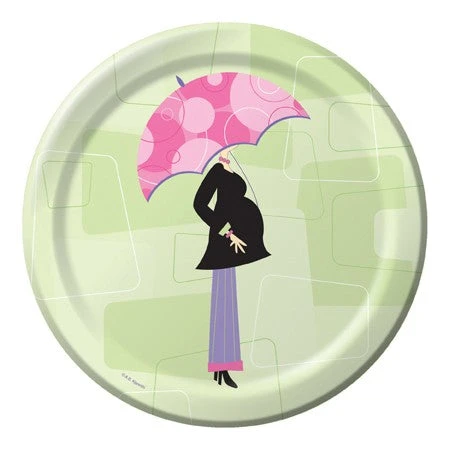 Mardi Gras Spot Tableware 9" Dinner Plate - Mod Mom's Shower (Pack Of 8) 3 Mardi Gras Spot Tableware 9" Dinner Plate - Mod Mom's Shower (Pack Of 8)